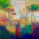 

Spring Surprise
40”x40”, Acrylic, Collage on Canvas